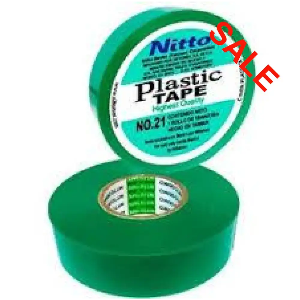 NITTO 21 INSULATION TAPE GREEN 20M X 18MM Nitto 21 Nitto Tape