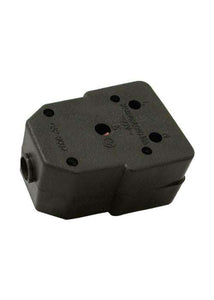 LEDCC | Genuine Rubber Double Janus Coupler Black | ADAPTORS