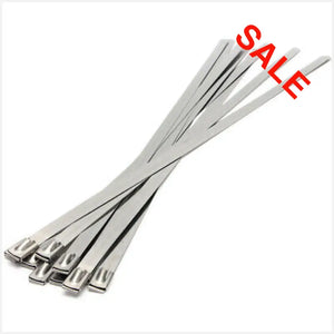 LEDCC | SS46-150  4.6mm x 150mm  Stainless Steel Ball Lock Cable Tie | STAINLESS STEEL BALL LOCK