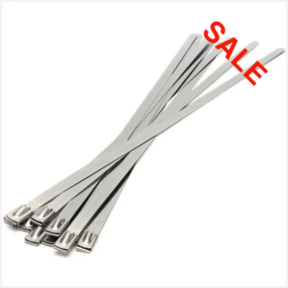 LEDCC | SS79-400 - 7.9 X 400mm  Stainless Steel Ball Lock Cable Tie | STAINLESS STEEL BALL LOCK